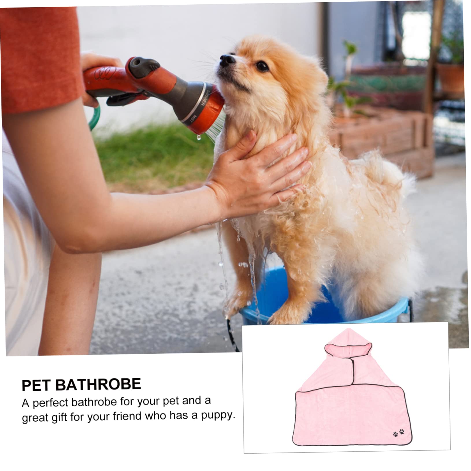INOOMP 2pièces Peignoir Absorbant pour Animaux Serviette De Bain Rapide pour Chiens Et Matériau Et Confortable