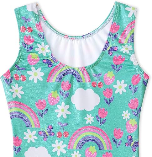 Miniatura 5 de XiaoMoSha Leotardos de gimnasia para niñas y niños pequeños, mallas de danza, con copos de nieve, sirena, trajes de gimnasio