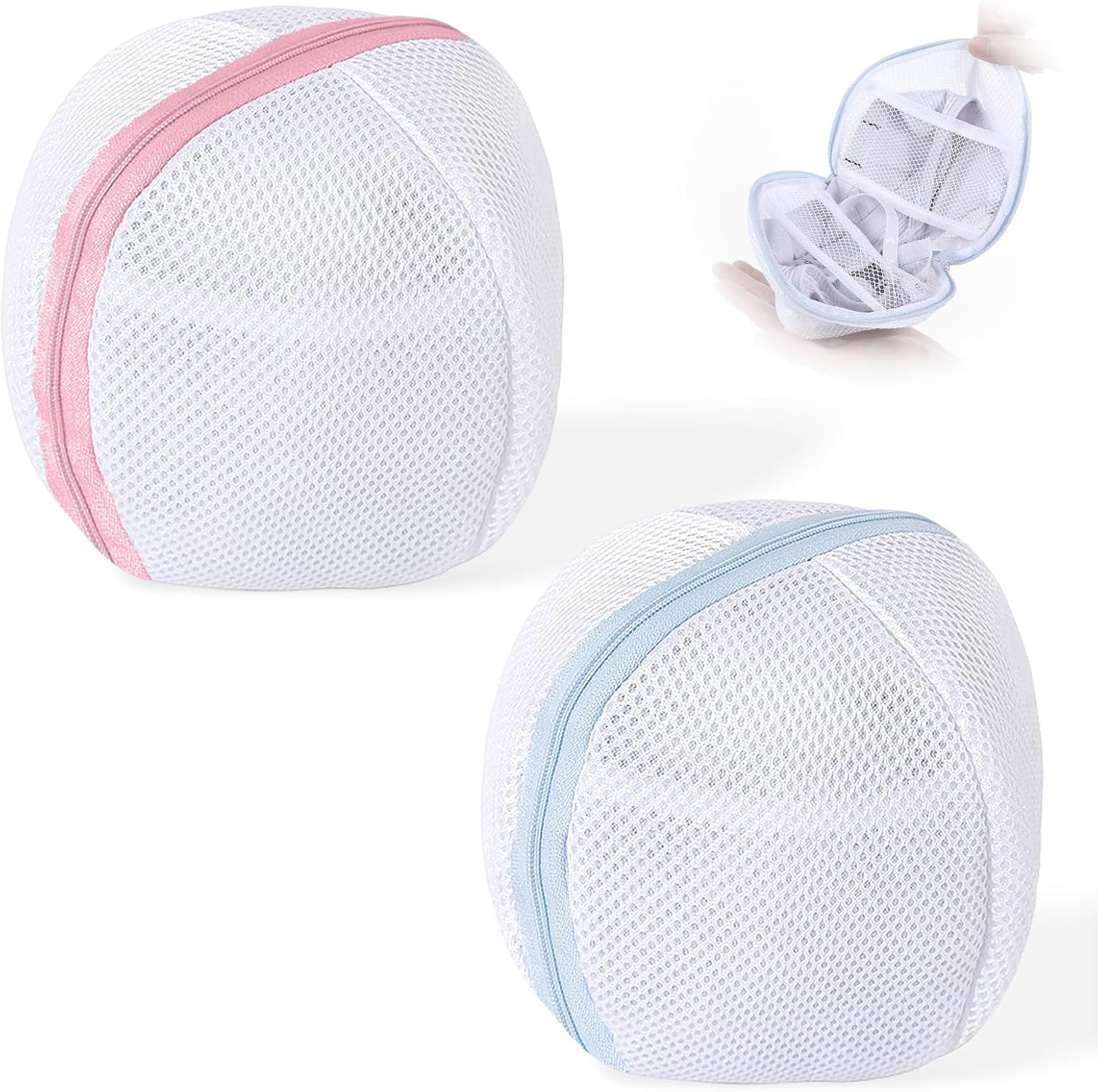 xiaojuan666 2-piece bra laundry bag, suitable for washing bras in washing machines, underwear bags, used for cleaning delicate bras