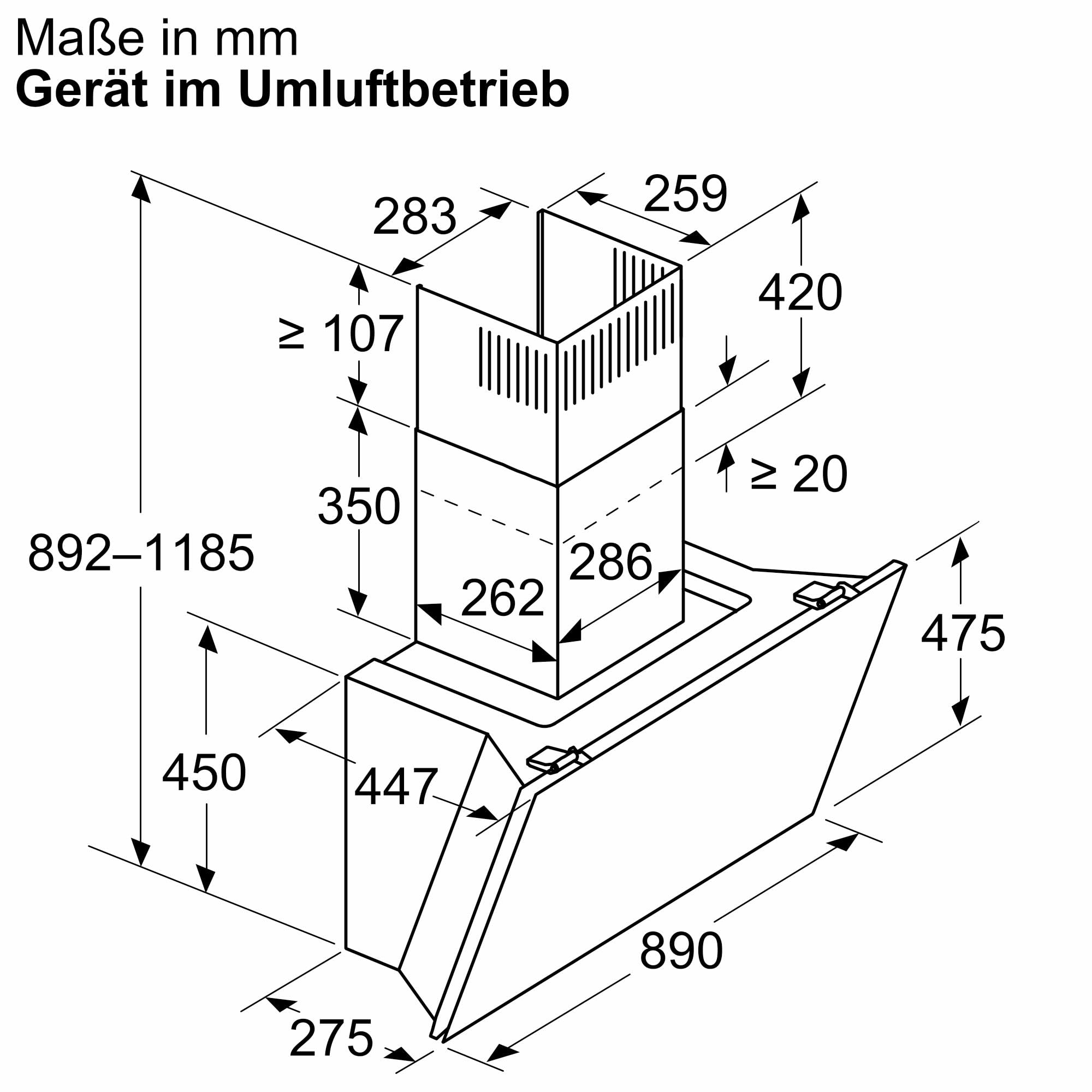 NEFF D98IPT2S0 N 90 Smarte Wandesse Dunstabzugshaube 90 cm Efficient Drive Automatischer Luftsensor Touch Control