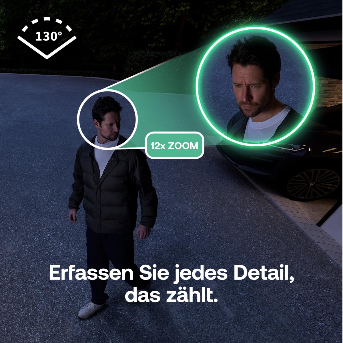 Arlo Essential 3 2K Akku Überwachungskamera Aussen WLAN, Kabellos, 2K Video, Farbnachtsicht, Licht, Bewegungsmelder, Sirene, 2-Wege Audio, Smart Home, mit Secure Plan Testzeitraum, 1er Set