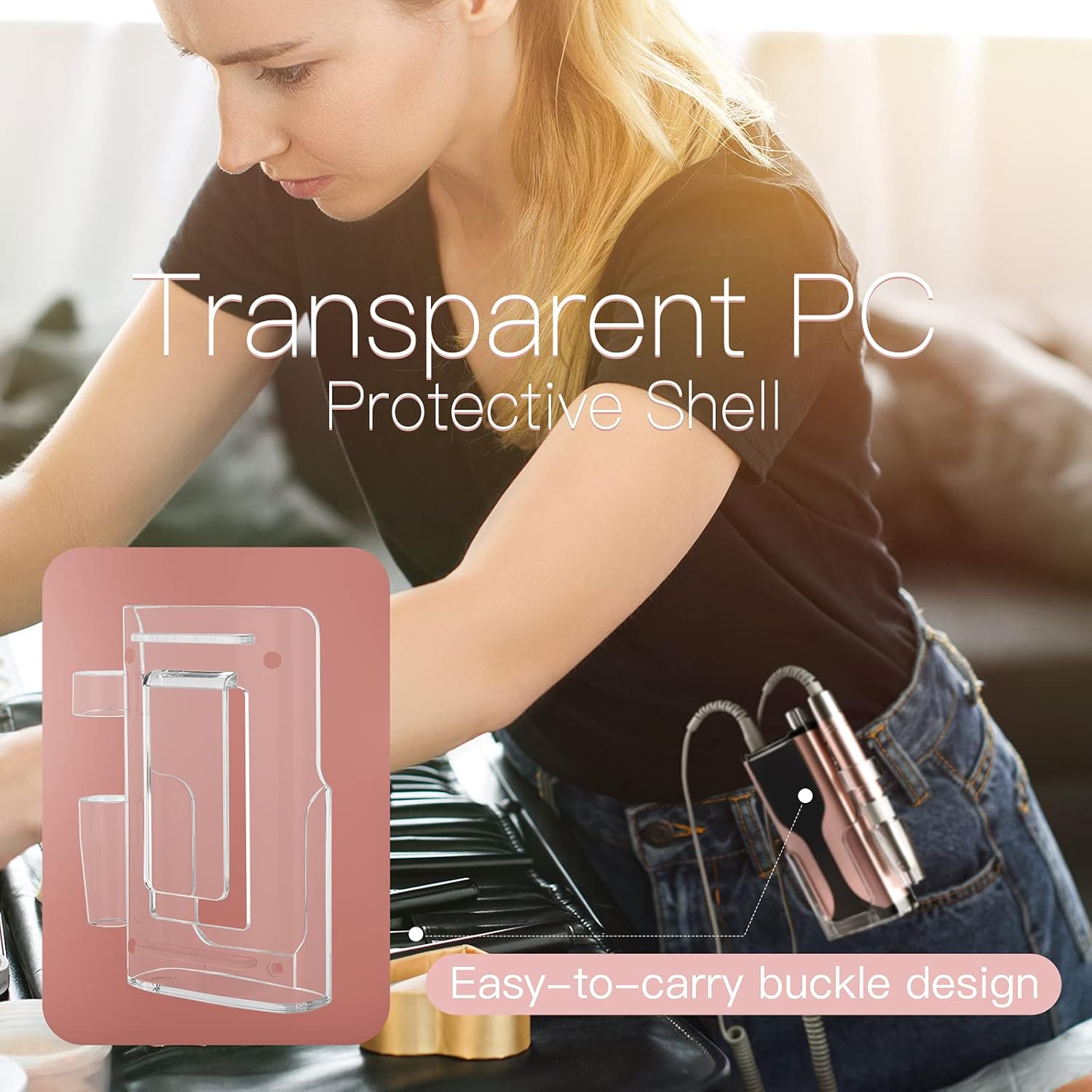 Rechargeable Nail Drill, 35000RPM Professional Acrylic Nail Drill Machine, Portable Electric Nail File with 7 Bits,Portable Electronic Nail Filer for Home Salon Manicure Tools : Beauty & Personal Care