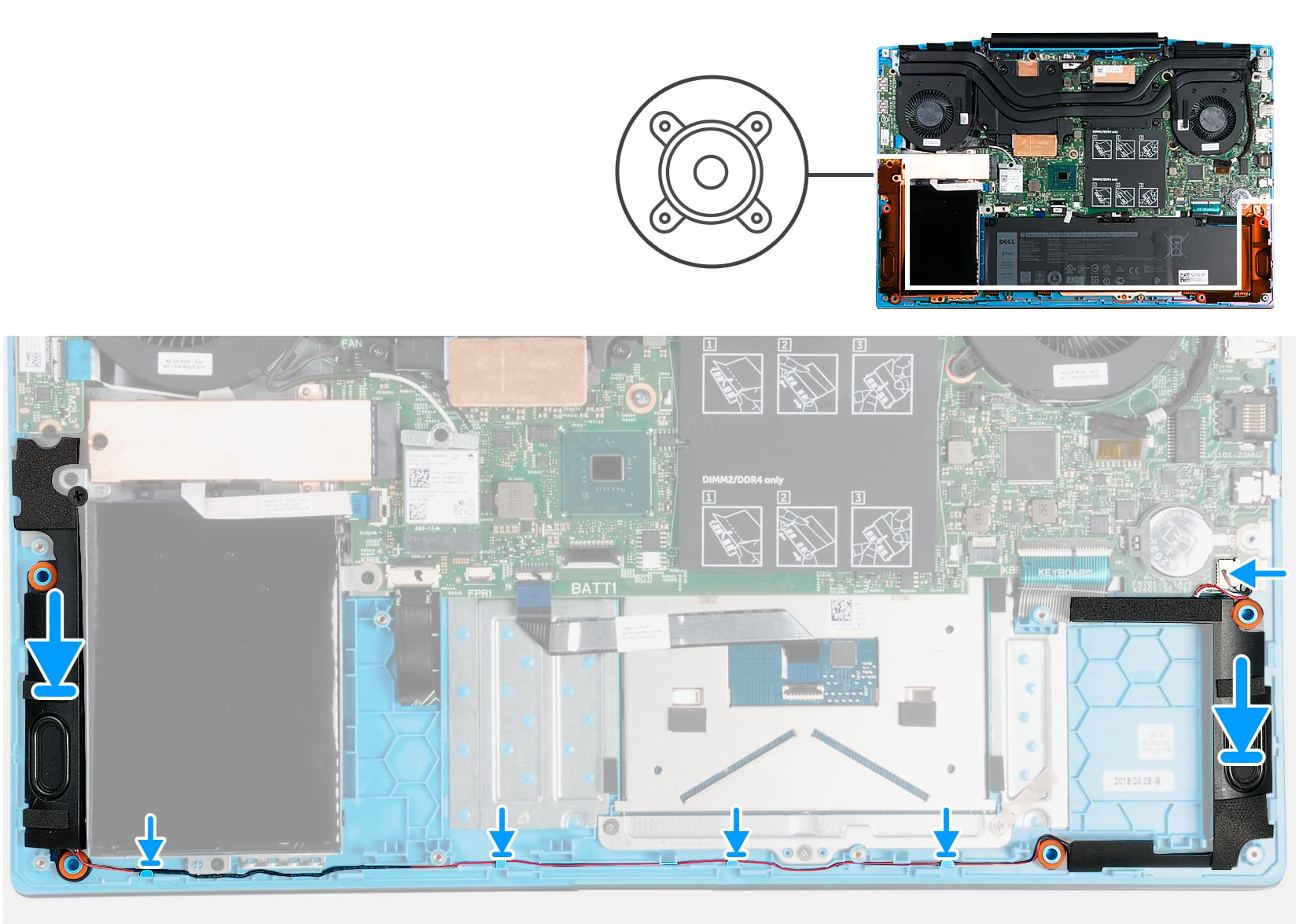 Compatible Left Right Built-in Speaker Speakers Replacement for Dell Latitude 3420 E3420 P/N: 0C402X