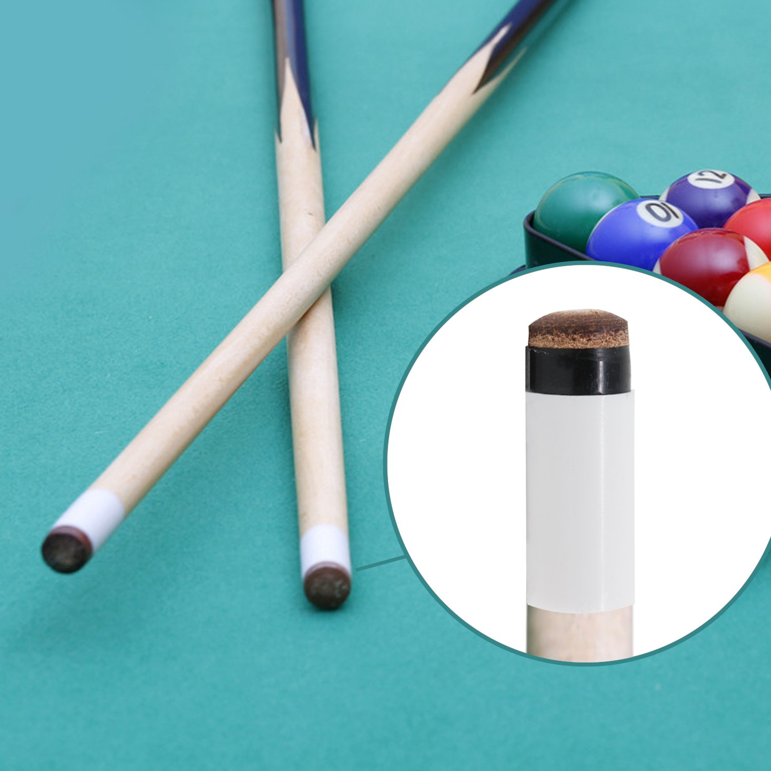 Heclia Billard Queue Spitzen 12 Sets - 12mm Aufschraubspitzen Mit Ferrulen