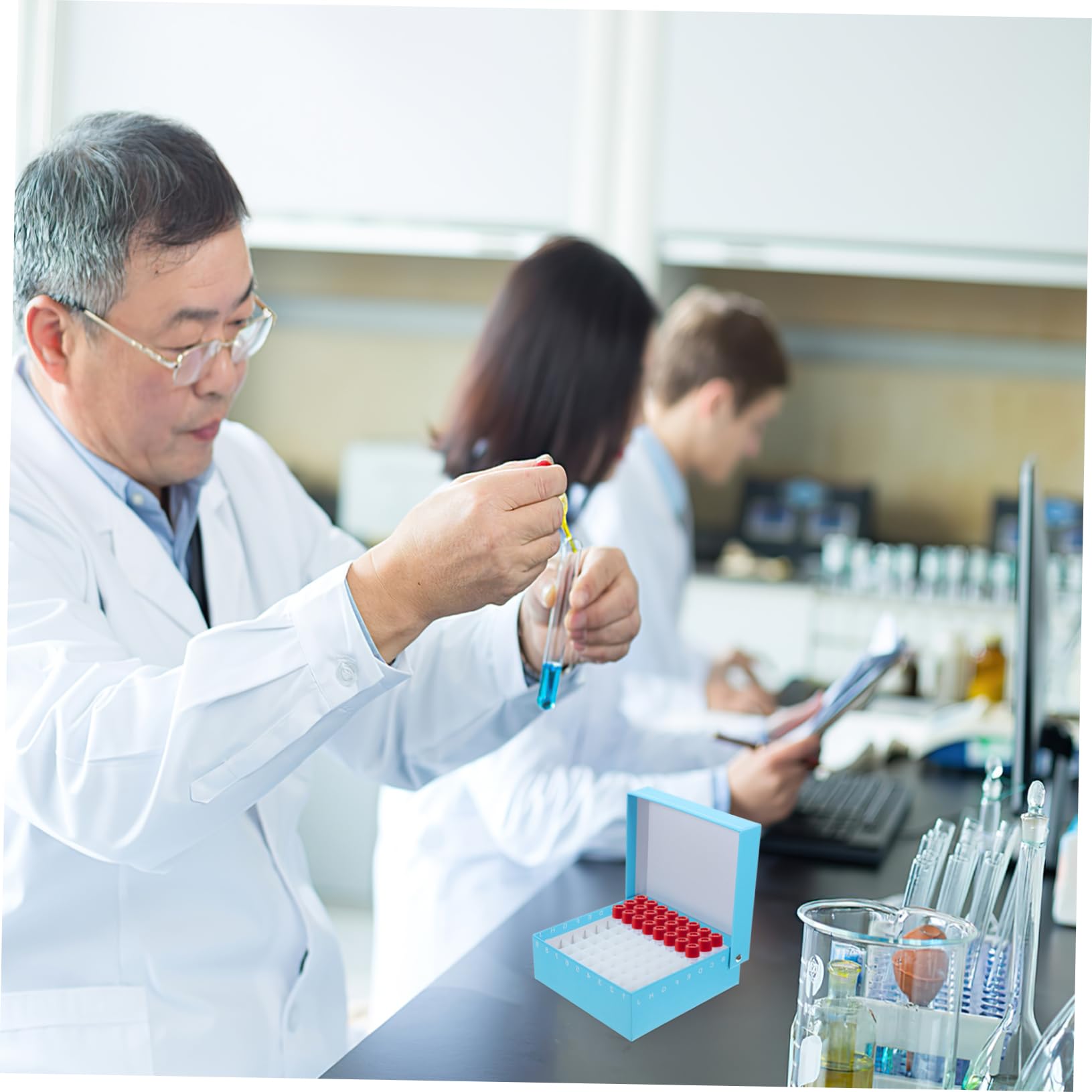 NAMOARLY 5pcs Microcentrifuge Tube Cryogenic Storage Freezer Storage Holder Sturdy Plastic Paper for Durability