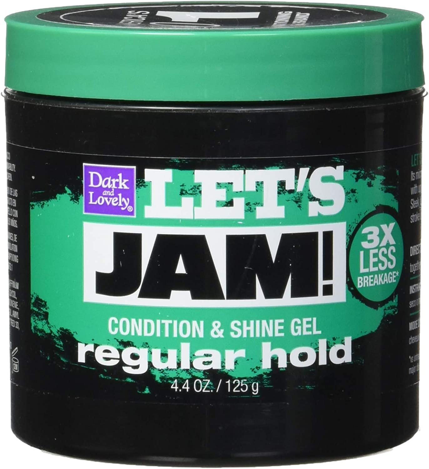 Soft Sheen Carson Lets Jam Condition & Shine Gel Regular Hold Jar (130ml), 4.4 Oz