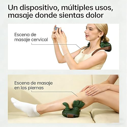 Miniatura 6 de Masajeador De Cuello Con FuncióN De Calor, 2026 Nuevo Masajeador De Cuello Mejorado Con Manos, 3 Modos, Masajeador BióNico Con Calor Y Amasamiento