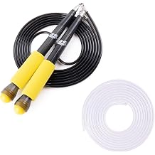 Buddy Lee Rope Master Jump Rope with Replacement Cord Bundle Ball Bearing Jump Rope for CrossFit, Fitness, Double-Unders & Extreme Jumping