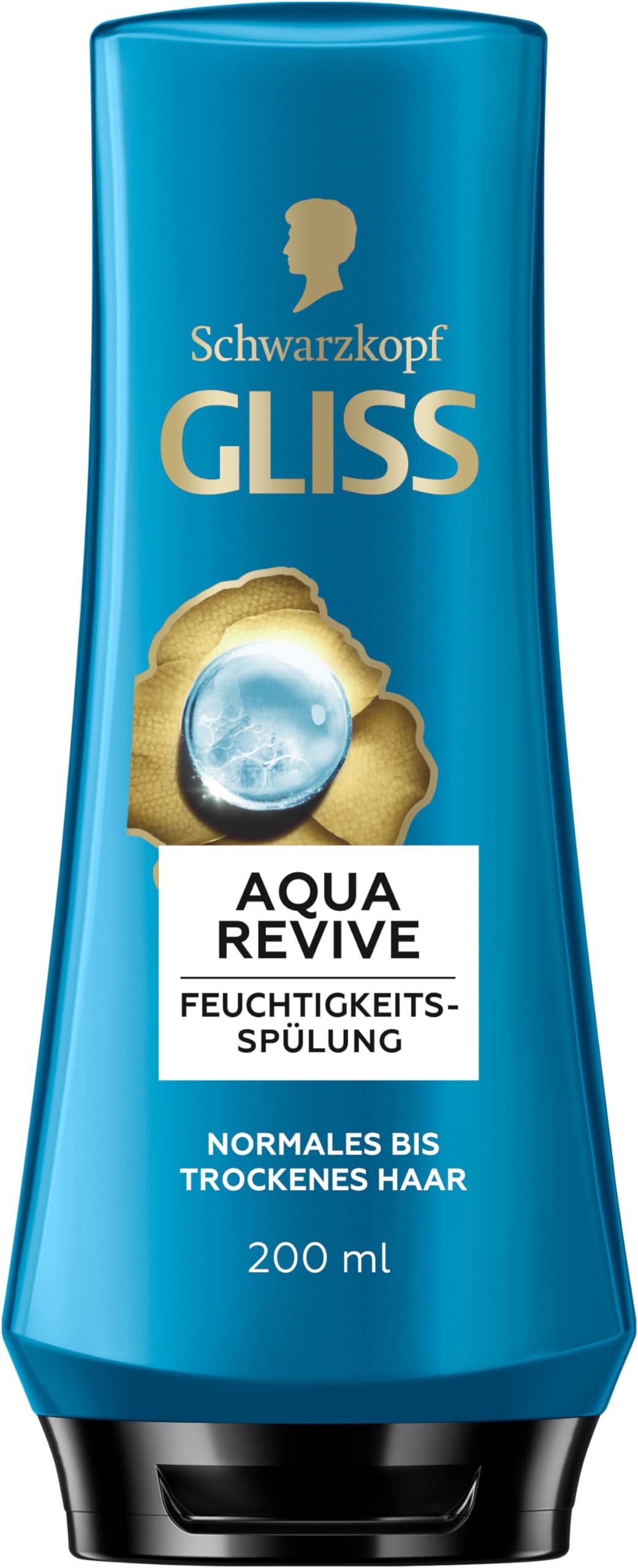 Gliss Main Spülung Aqua Revive (200 Ml), Haarspülung Mit Hyaluron-Komplex & Meeresalge Für Normales Bis Trockenes Haar Verleiht Eine Extraportion Feuchtigkeit & Gesunden Glanz
