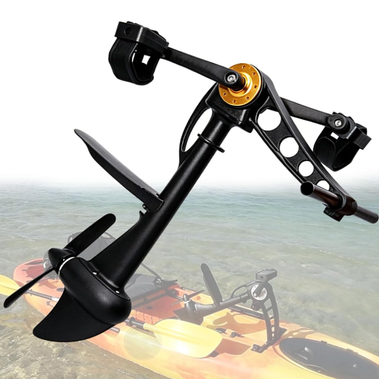 Oiyekntd Multicolor Kayak Pedal Drive Kit, Complete Kayak Pedal Drive Kit, Kayak Foot Pedals, All-In-One Foot Pedal Propulsion System, For Inflatable Fishing Boats