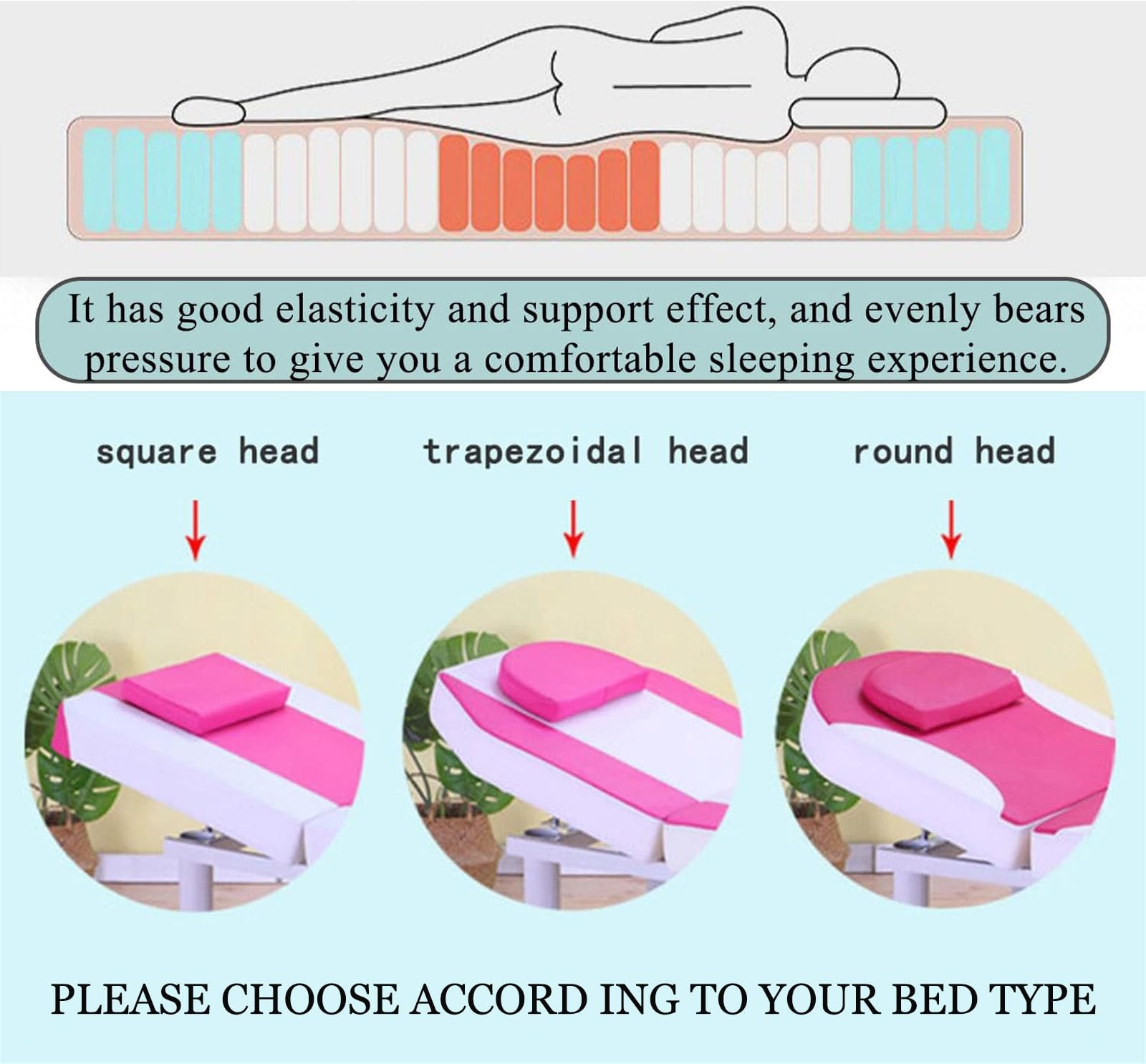 Memory Foam Beauty Salon Table Cushion Thickened Non-Slip Spa Pad with Elastic Strap Perfect for Beauty Treatments and Relaxation.