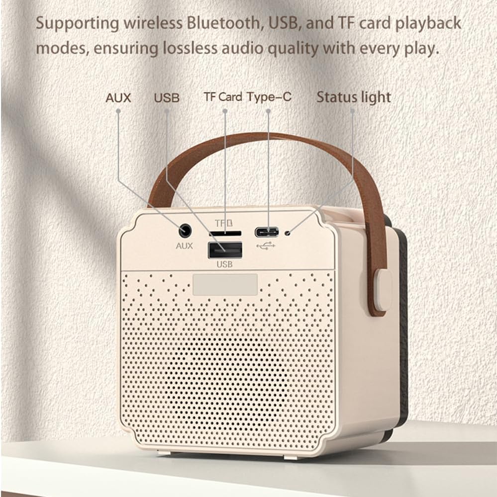 Kids Karaoke Machine, Portable Bluetooth Karaoke Speaker with 2 Wireless Microphone and Lights, Karaoke Toys Gifts for Girls Ages 3-12 +Year Old Birthday Family Home Party (Pink) - Image 7