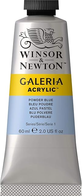 Winsor & Newton 2120446 Galeria Acrylic Colour, 60ml Volume, Powder Blue, (Pack of 1)