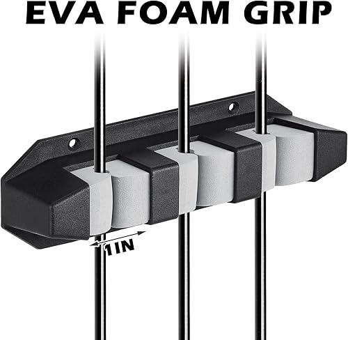 Miniatura 5 de Sratte 4 soportes para caña de pescar para barco de pesca, soporte de pared para caña de pescar, soporte horizontal de espuma EVA, soporte de caña