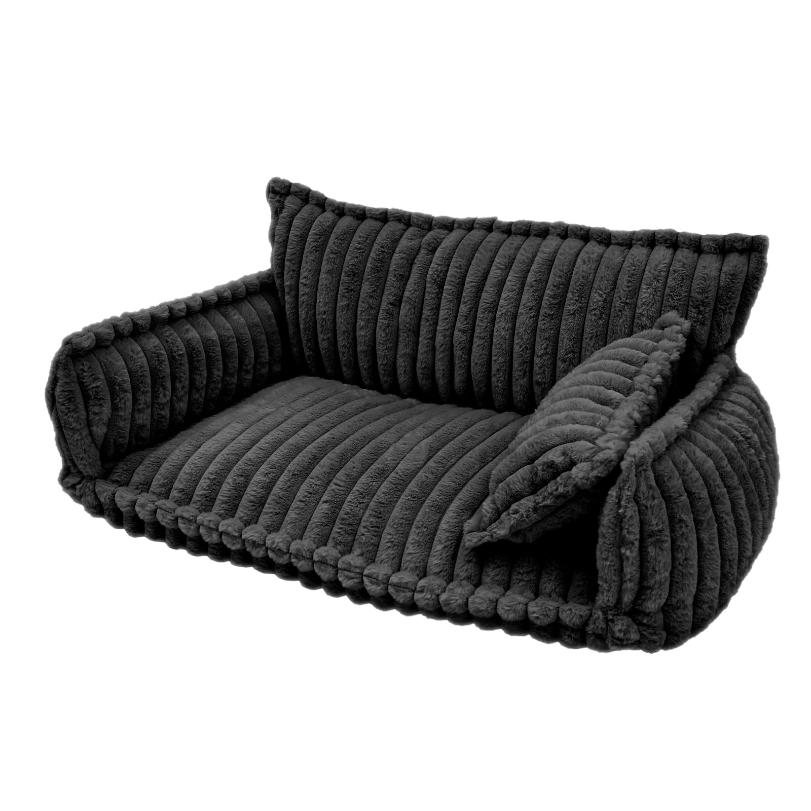 Cama ortopédica para gatos, 100 x 67 x 40 cm, con cojín para mascotas | Cama para gatos para interiores, sofá para gatos, sofá para casas, salón, dormitorio y balcones