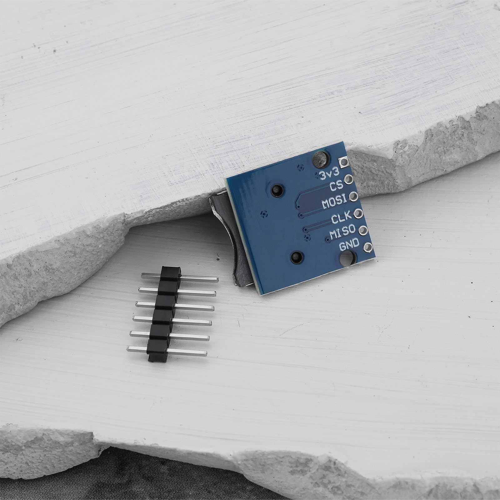 Create idea 10Pcs 3.3V Micro SD Card Reader Modul SPI SD Card Slot Modulo Socket Reader con 6-Way Pin Strip per Micro SD Card ESP32