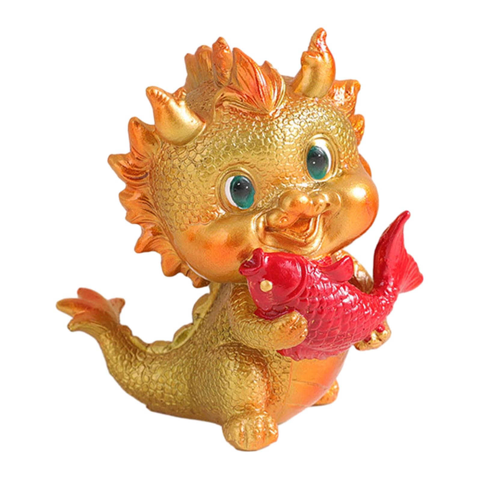 Pocoiau Cartoon Clear Resin Dragon Ornaments Chinese Dragon Delicate Funny  Dragon Figurine : Amazon.ie: Home & Kitchen