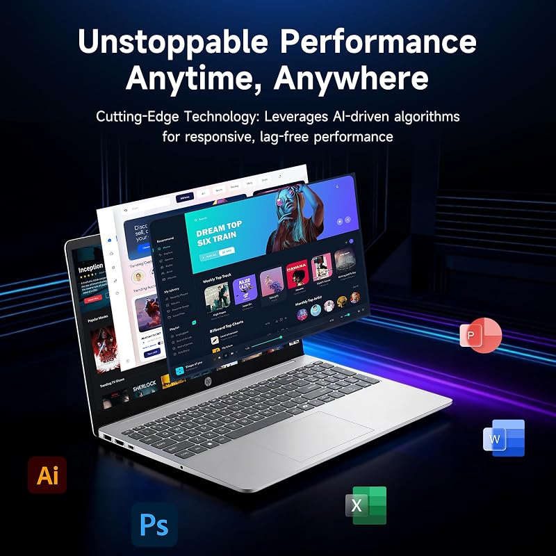 HP i7 Touchscreen Laptop, 10-Core Intel Core i7-1355U(Up to 5GHz, Beat Core 7 160U), 16GB DDR4 1TB SSD 15.6" FHD Intel Iris Xe Graphics Win 11 Pro Wifi6 w/GM Accessory Notebook for Business Gaming image 6