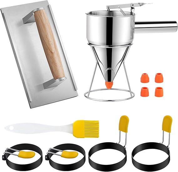 7 Pcs Griddle Breakfast Kit for Blackstone Pancake Batter Dispenser