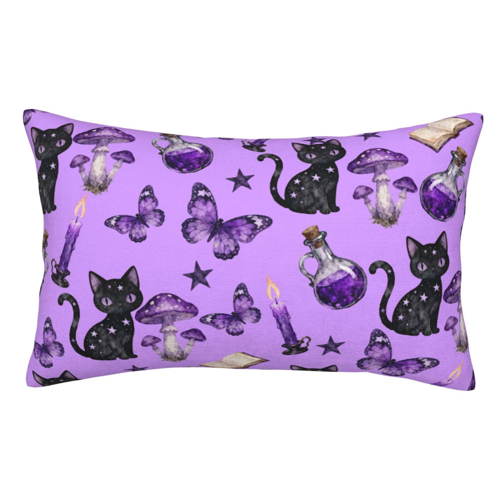 Velvet Throw Pillow Cases Compatible with Witchy ...