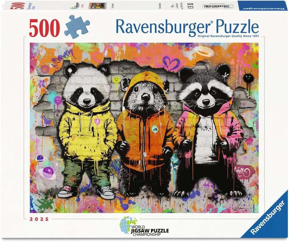 Ravensburger Furry Friends 500 Piece Jigsaw Puzzle – Cozy Pet Filled Scene, Charming Challenge for Adults & Families