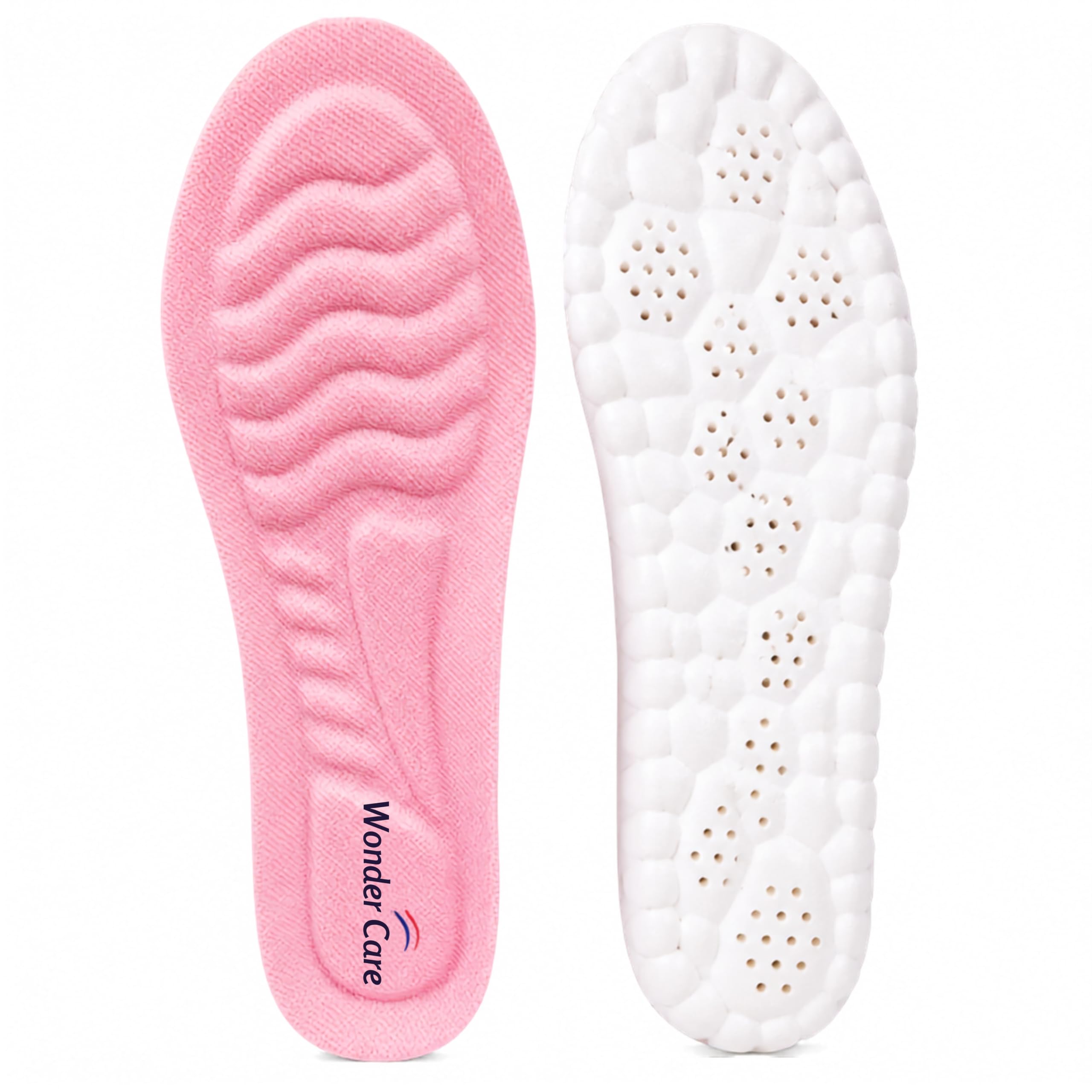 WC Insole for Men & Women|Soft Cushion Arch Support|Heel Comfort|Pink