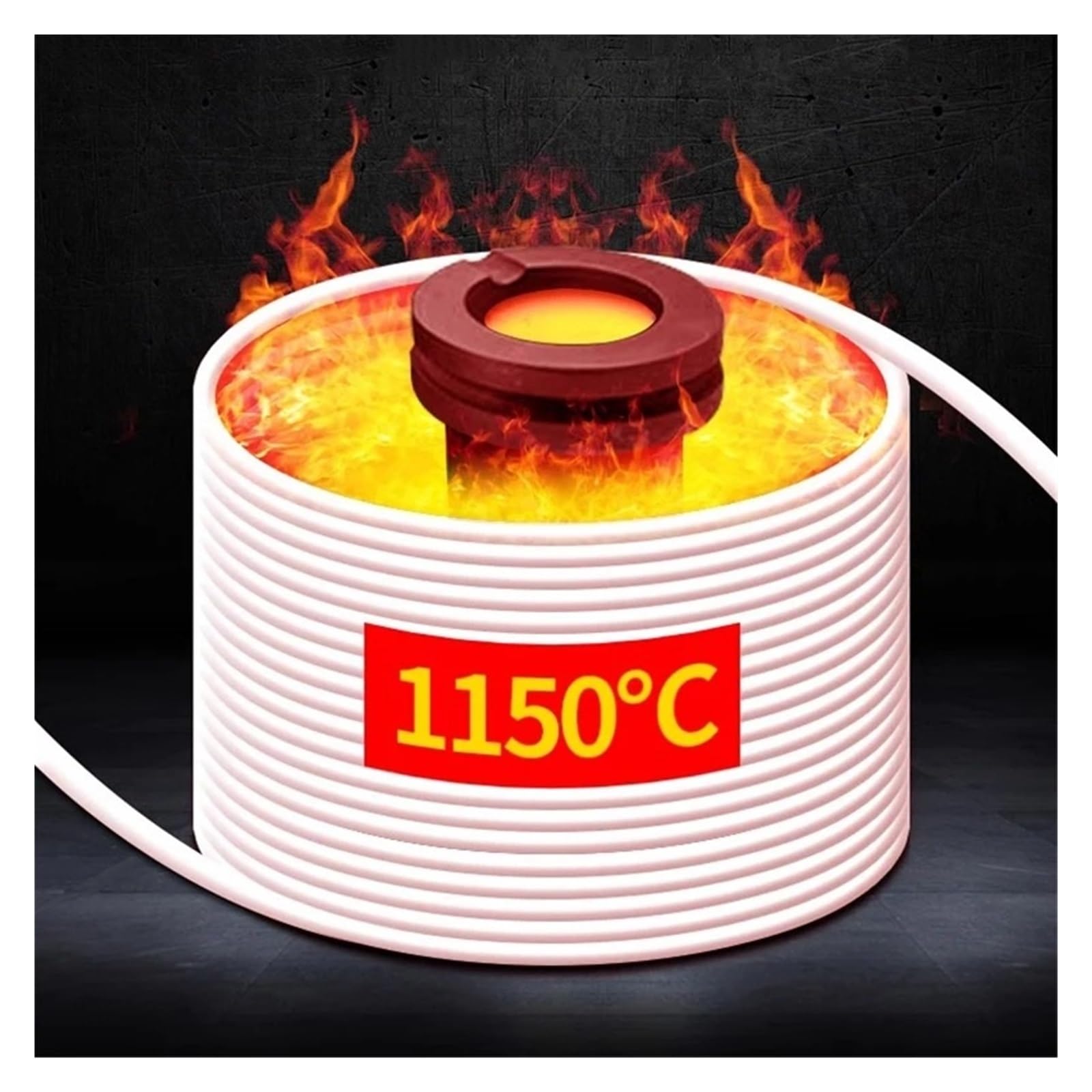 Piec Do Topienia Złota 1500 W, 1-3 Kg, Elektryczny Z Tyglem I Formą Wlewkową, Zestaw Pieca Srebra, Tygiel Bezpieczne i wydajne ogrzewanie metalu(Enhanced,2KG)