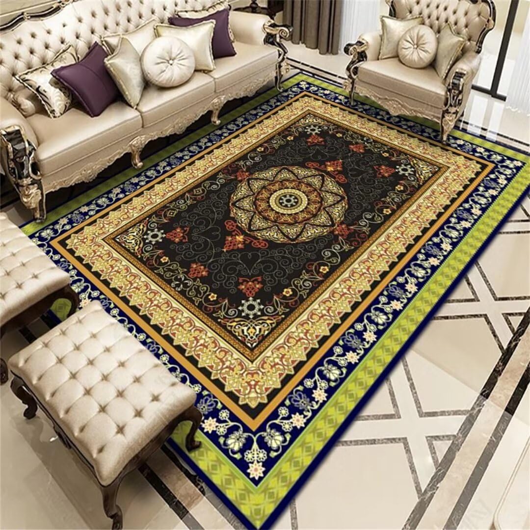 Tapis de salon rouge 180x250cm avec dentelle douce pour chambre