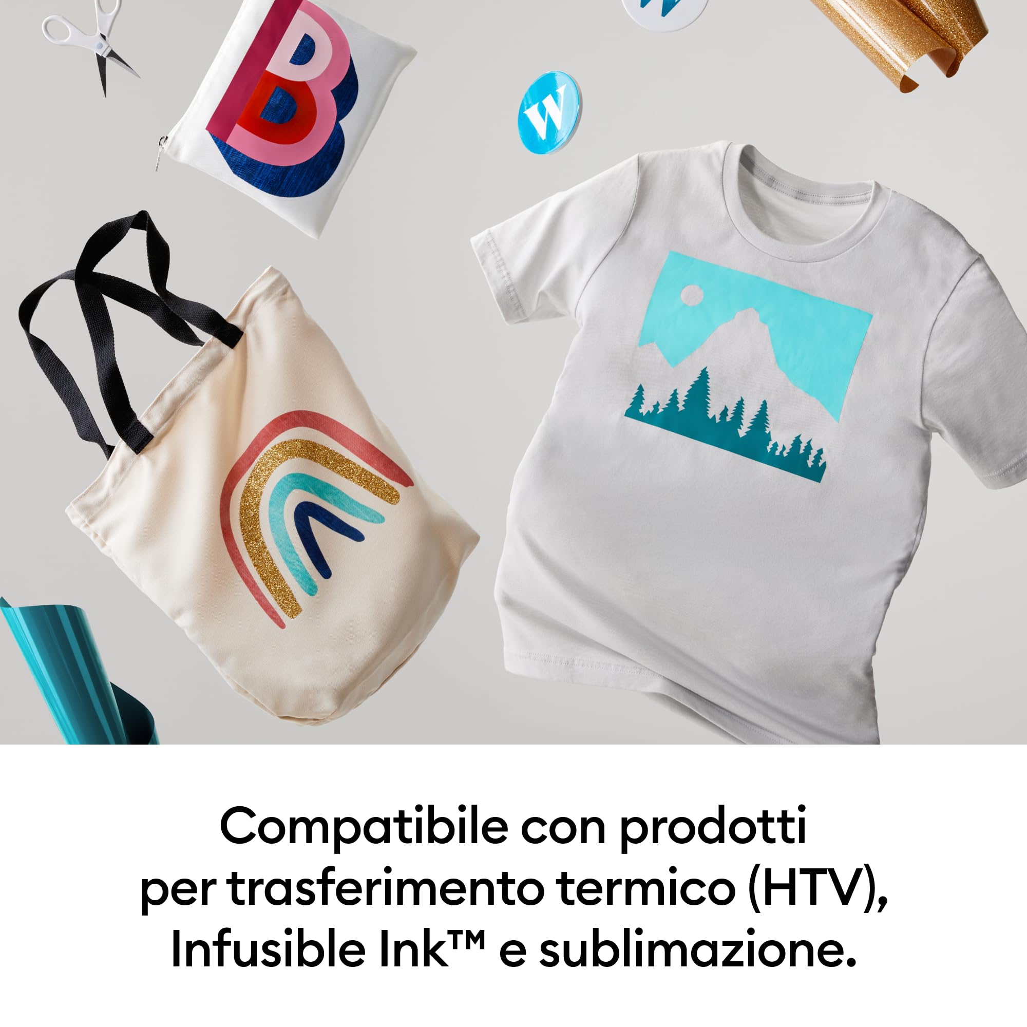 Cricut EasyPress 3 Piastra termica da 30x25 cm,Termopressa per felpe,coperte,festoni e altro, utilizzare con termovinile (HTV), Infusible Ink, prodotti per sublimazione, temp. max. 205 °C, blu zen