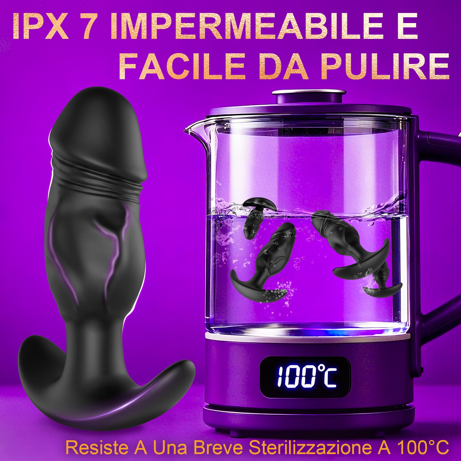 4PCS Plug Anale Dilatatore Donna Uomo Dildo Anale Dilatatore Sex toys Anal Plug Sexytoysys Donne Coppia Uomo Silicone Butt Plug Analesex Kit Anali Toys Sessuali Per Donne