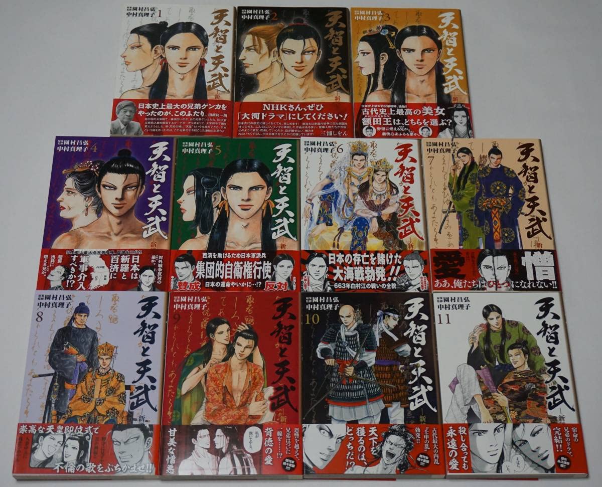天智と天武 全巻　1〜11巻　全巻セット　ナムジと神武の全巻セット日本書記マンガ 天智と天武 -新説・日本書紀-1-11巻/全巻セット』中村 真理子,園