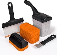 Vista 1 de Kit de limpieza de parrilla SHINESTAR para Blackstone, kit de limpieza de parrilla de parte superior plana de 12 piezas, equipado con almohadillas