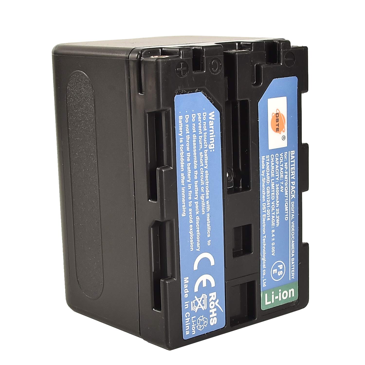 DSTE Batterie de Rechange NP-FM70 NP-QM71 NP-QM71D Compatible avec Sony DCR-PC115 DCR-PC120 DCR-PC330 DCR-TRV25 DCR-TRV27 DCR-TRV30 DCR-TRV33 DCR-TRV38 DCR-TRV39 DCR-TRV39 DCR-TRV39 -TRV50