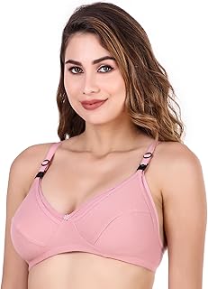 HAVENHUES Women Maternity Feeding Bra | Non-Padded Non-Wired Nursing Bra for Breastfeeding | Cotton Blend Mother Care Bra Price In India