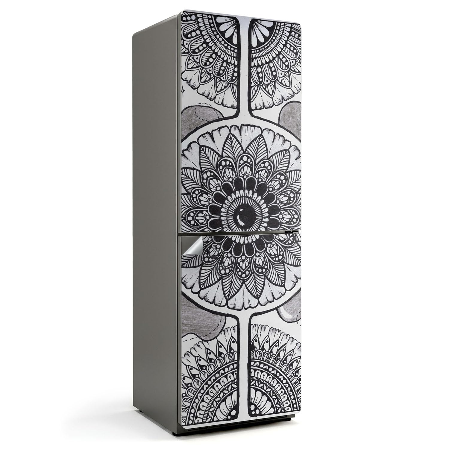 Decoraciones para el Frigorífico Mandala Floral 60x180 cm para una Cocina Moderna