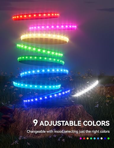 Miniatura 4 de GOFLYING Disco volador LED, 9 colores ajustables, 4 brillo ajustable, recargable, modo 3 funcionamiento, modo de luz RGB funcionandomodo de color