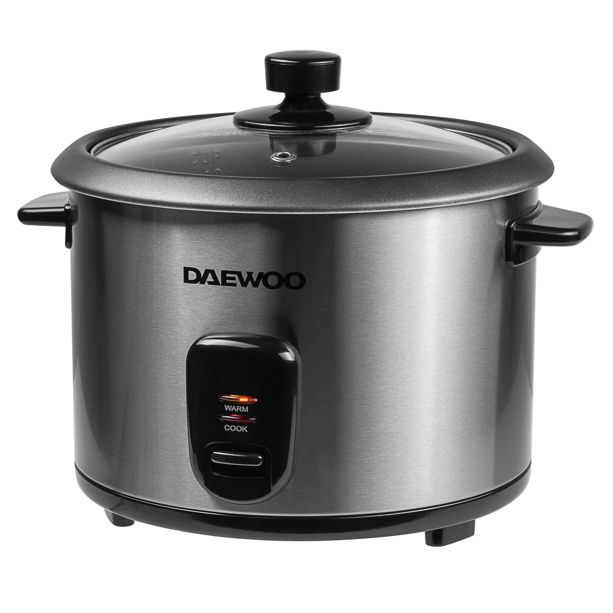 Daewoo Rice Cooker, 1.8 Litre Non-Stick Bowl With Steamer Basket, Up to 10 Cup Capacity, Easy Clean