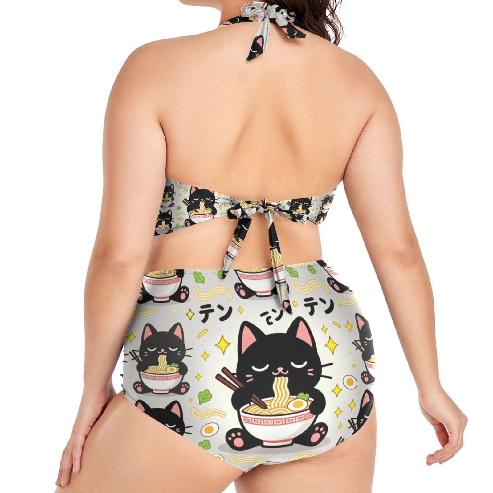 FRODOTGV Curvy damskie dwuczęściowe zestawy kąpielowe L-4XL