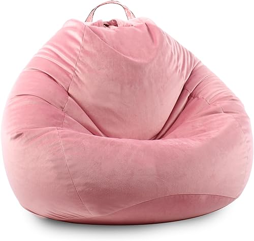 Miniatura 6 de LPMOERA Funda para puf de almacenamiento de animales de peluche (sin relleno), con cremallera, suave, mullida, rellenable, para organizar juguetes