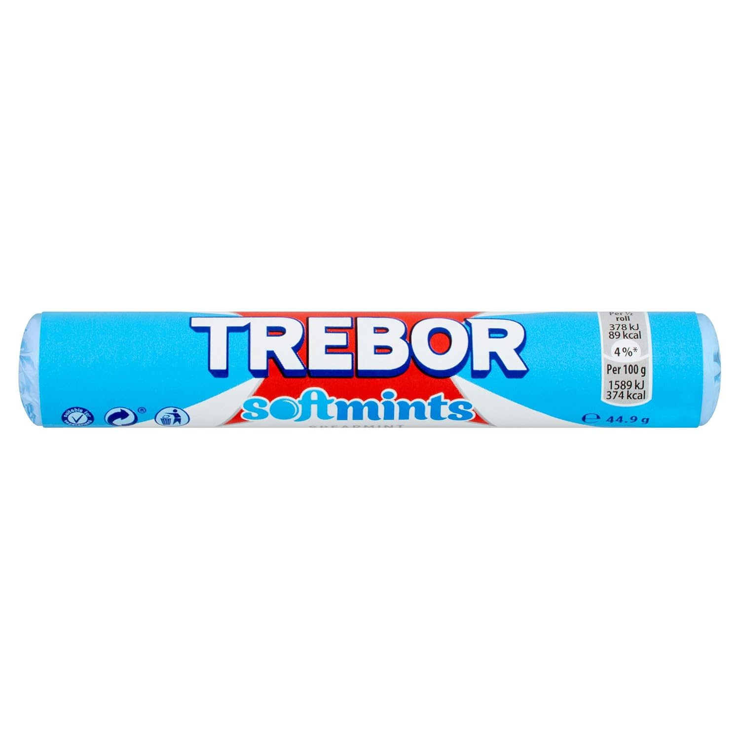 Trebor Softmint Spearmint Roll Std (Pack of 20)