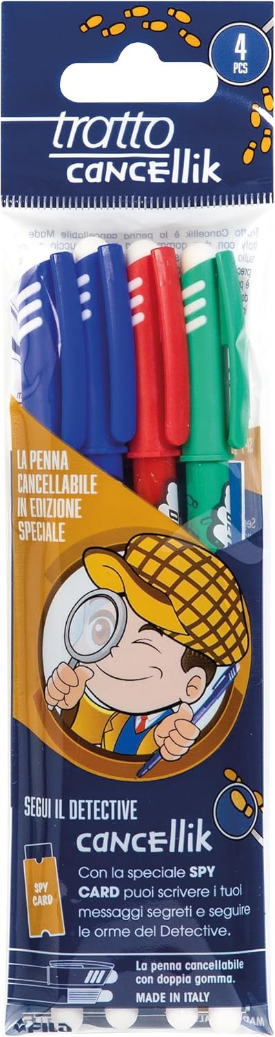 Tratto Cancellik 4 Pcs + Card Detective