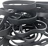 Thick Rubber Bands Heavy Duty - Black Wide Strong Elastic Industrial Tactical Rubber Bands with UV Heat Cold Resistant for Survival Camping #74