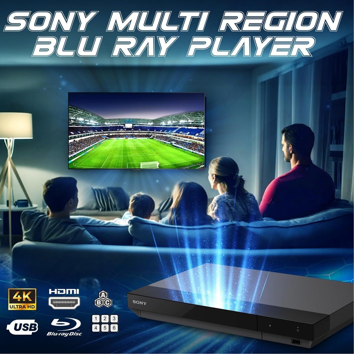 Region Free 4k UHD Blu-ray Player Compatible with Sony UBP-X700