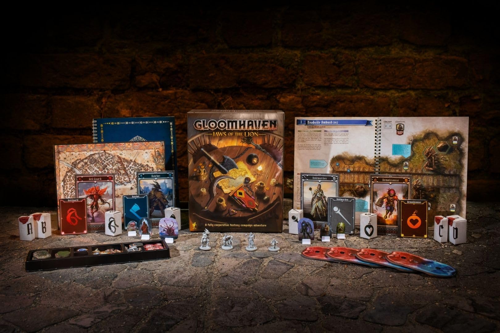 Cephalofair Games , Gloomhaven: Jaws of the Lion , Ages 14+ , 1-4 Players , 30-120 Minute Playing Time
