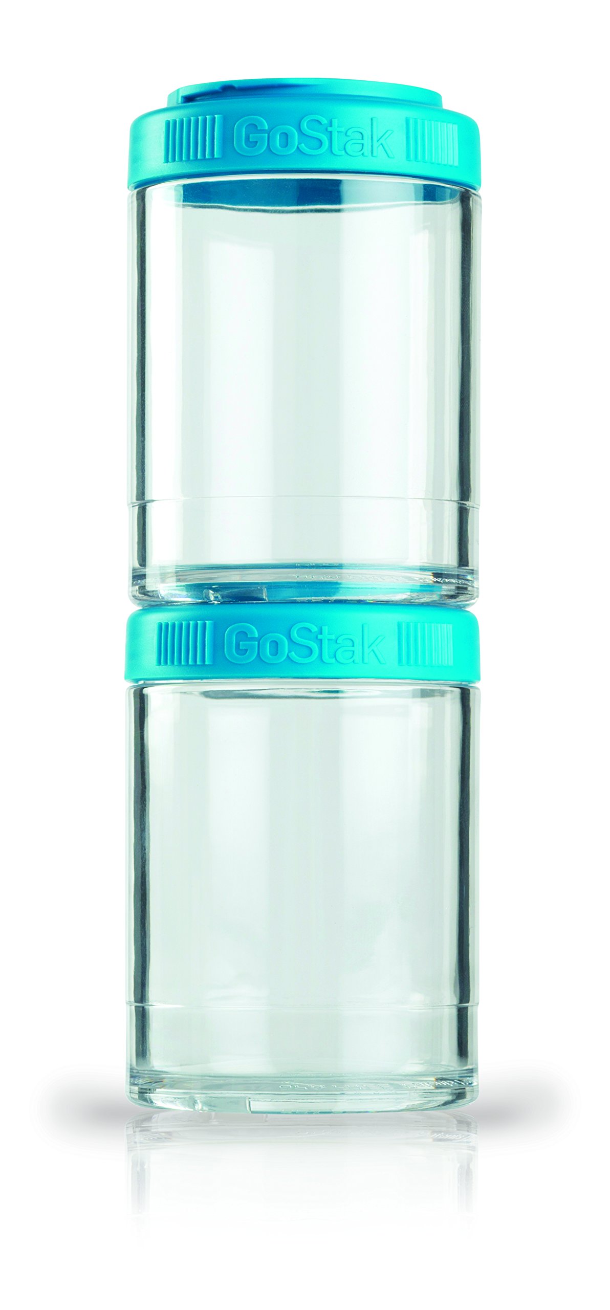BlenderBottle GoStak 2Pak, Contenedor de suplementos alimenticios, cyan, Pak de (2x150ml) — view 18