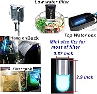 Vista 3 de Luz de limpieza UVC para acuario, luz verde transparente para eliminar algas, limpieza de floración para tanque de peces, lámpara de agua UVC