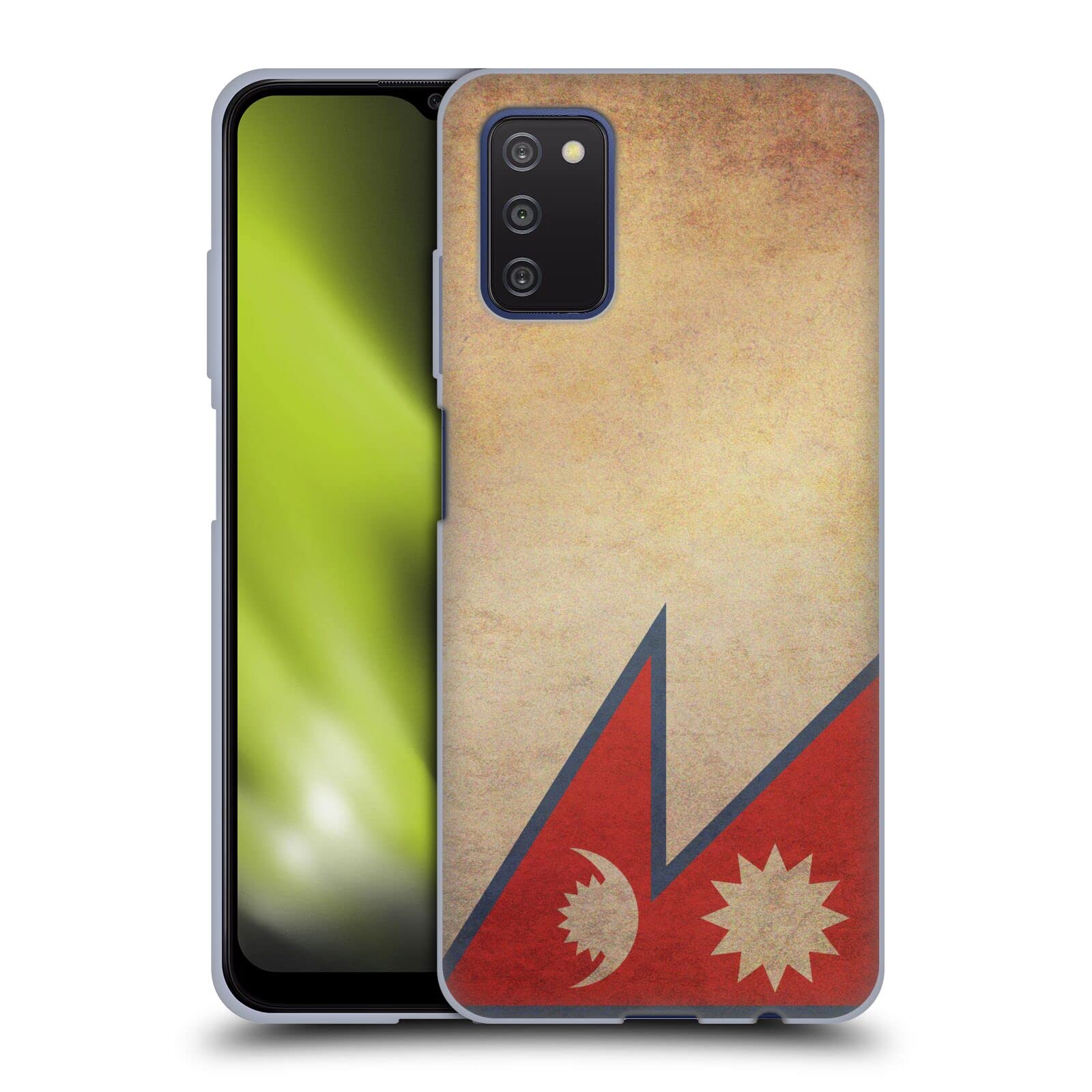 Head Case Designs Nepal Nepali Vintage Flags Set 4 Soft Gel Case Compatible with Samsung Galaxy A03s (2021)