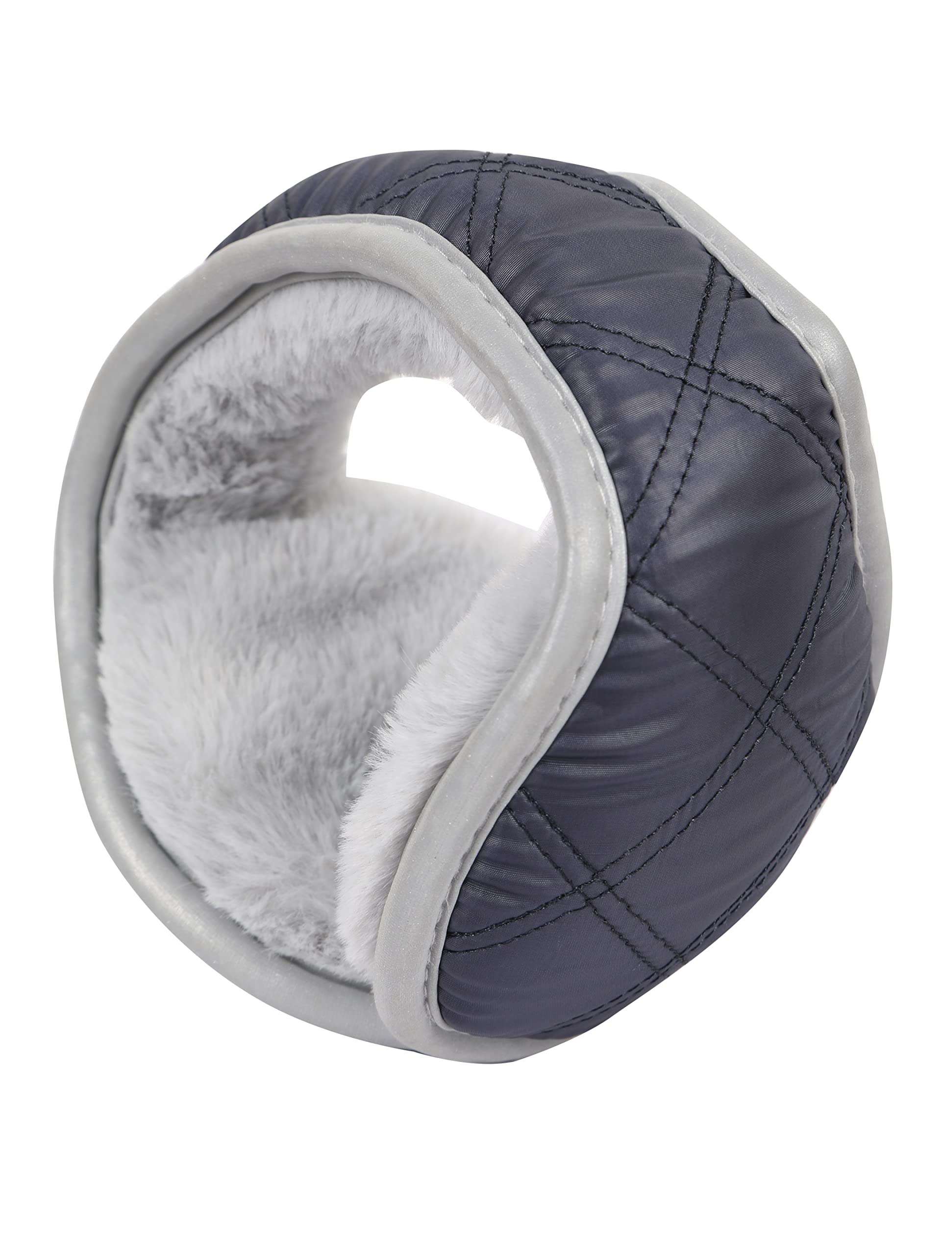 Foldable Winter Outdoor Ear Muffs/Warmer for Men and Women, Fits in your Pocket with reflective strip for night wear