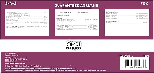 Miniatura 7 de Jobe's Organics 09226NA - Alimento granular para plantas, frutas y cítricos, 4 libras, Brown & Jobe's 09426 Granular Plant Food Flower & Rose, 4
