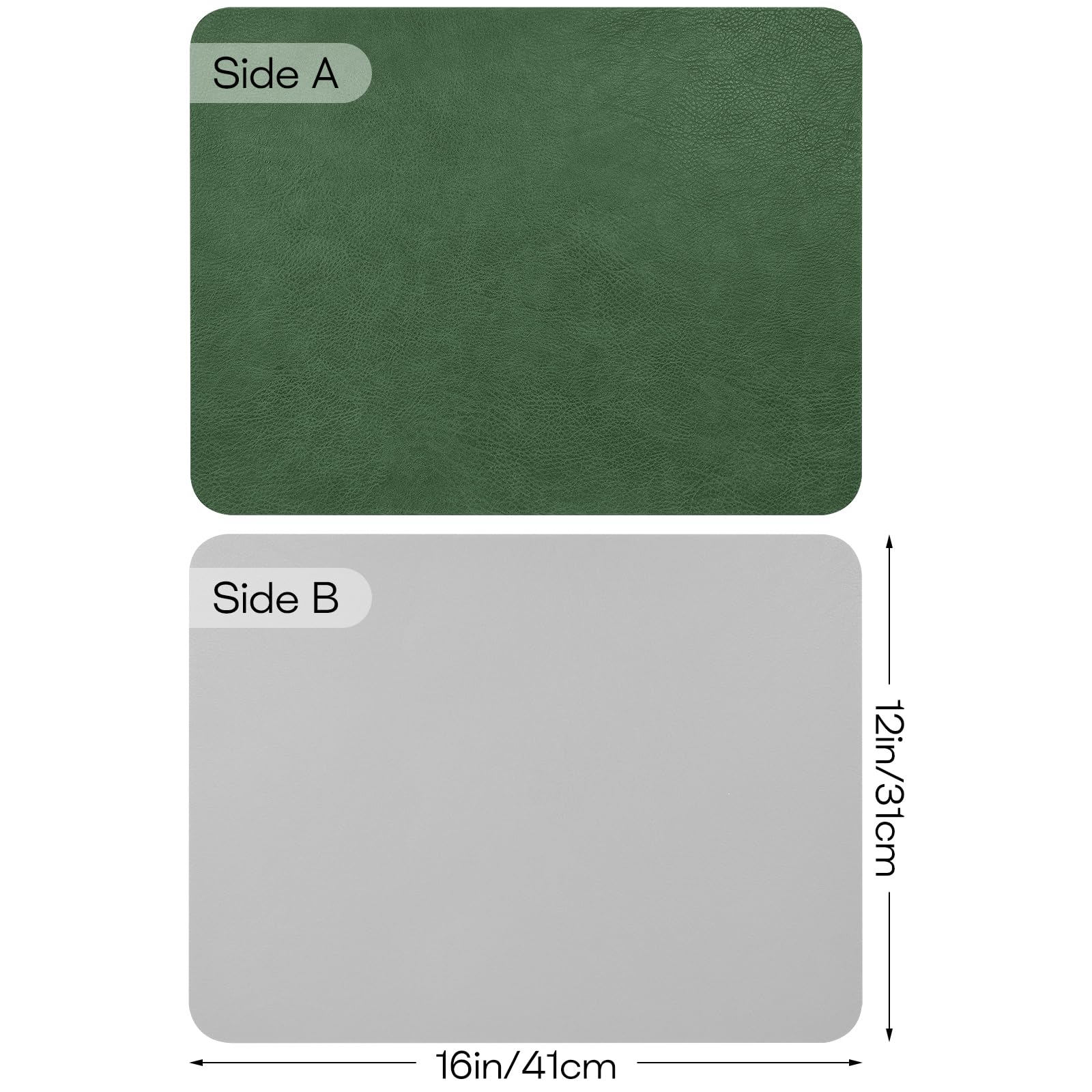 APLKER Placemats Set of 6, Waterproof Washable Table Mats Set of 6 - Image 2